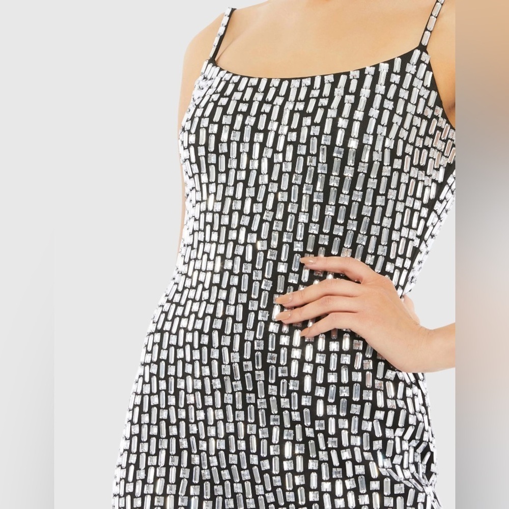 MAC DUGGAL 10782 NWT Beaded Tank Mini Dress - Picture 2 of 6